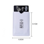 Security Foil for your credit card, contactless, silver color